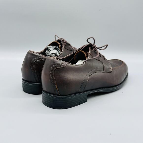 Johnston & Murphy Shoes Mens 8.5 Brown Leather XC4 Waterproof Oxford Dress